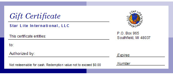US$10GC   Gift Certificate